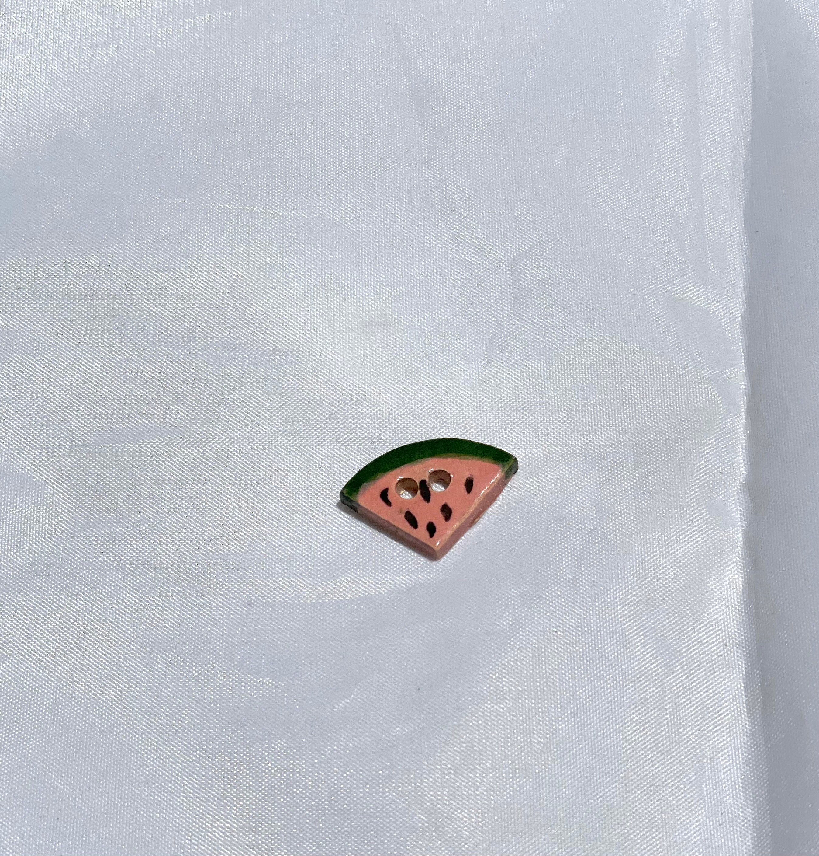 Watermelon Buttons Watermelon Buttons Different Sizes Available, Ceramic Buttons - Sold ...