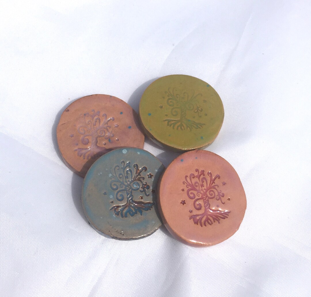1" Tree of Life Design Buttons Round With Button Back or Pin or Mosaic ...