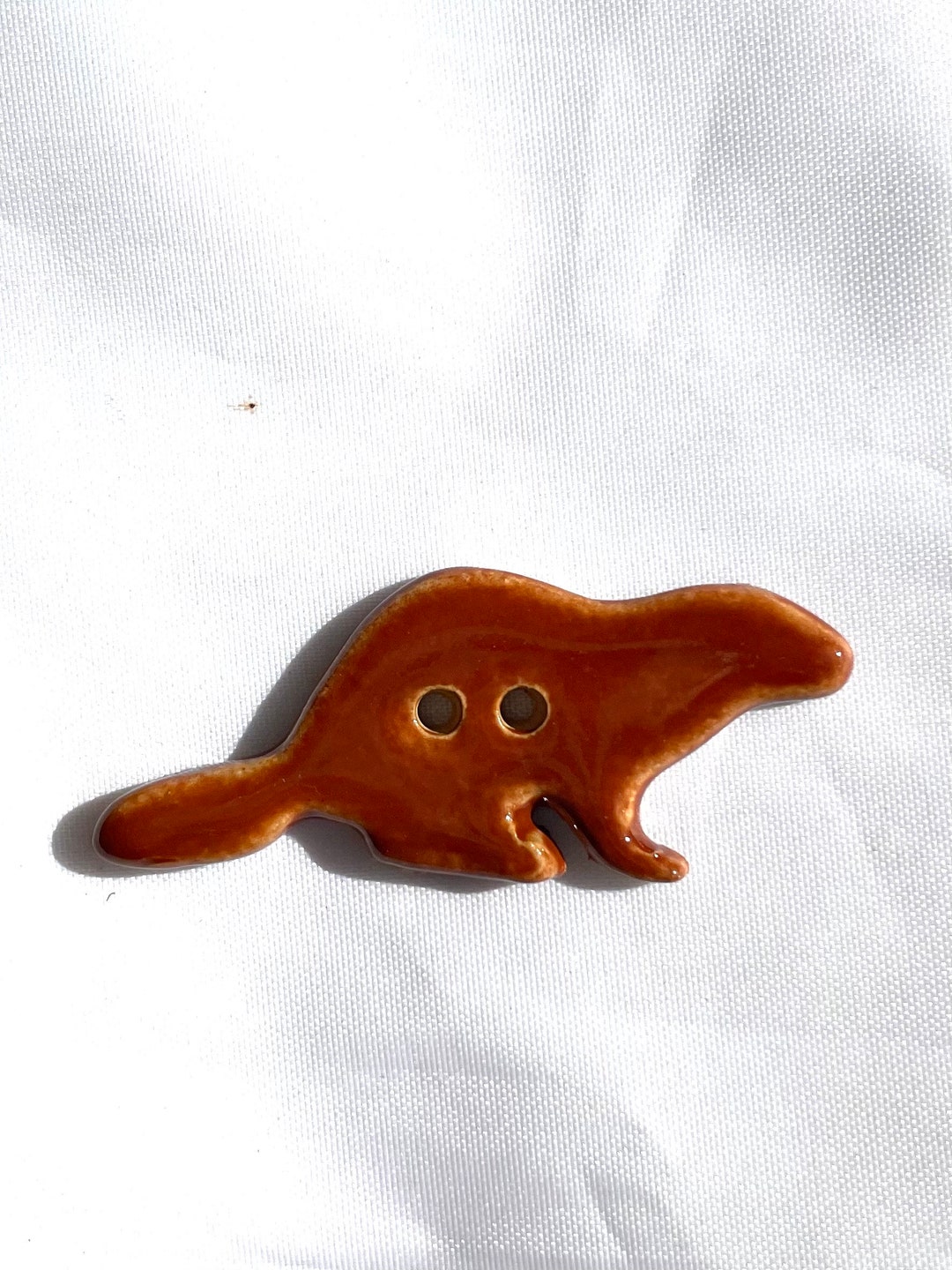 Beaver Button - Animal Buttons - Wild Animal Buttons - Ceramic Buttons ...