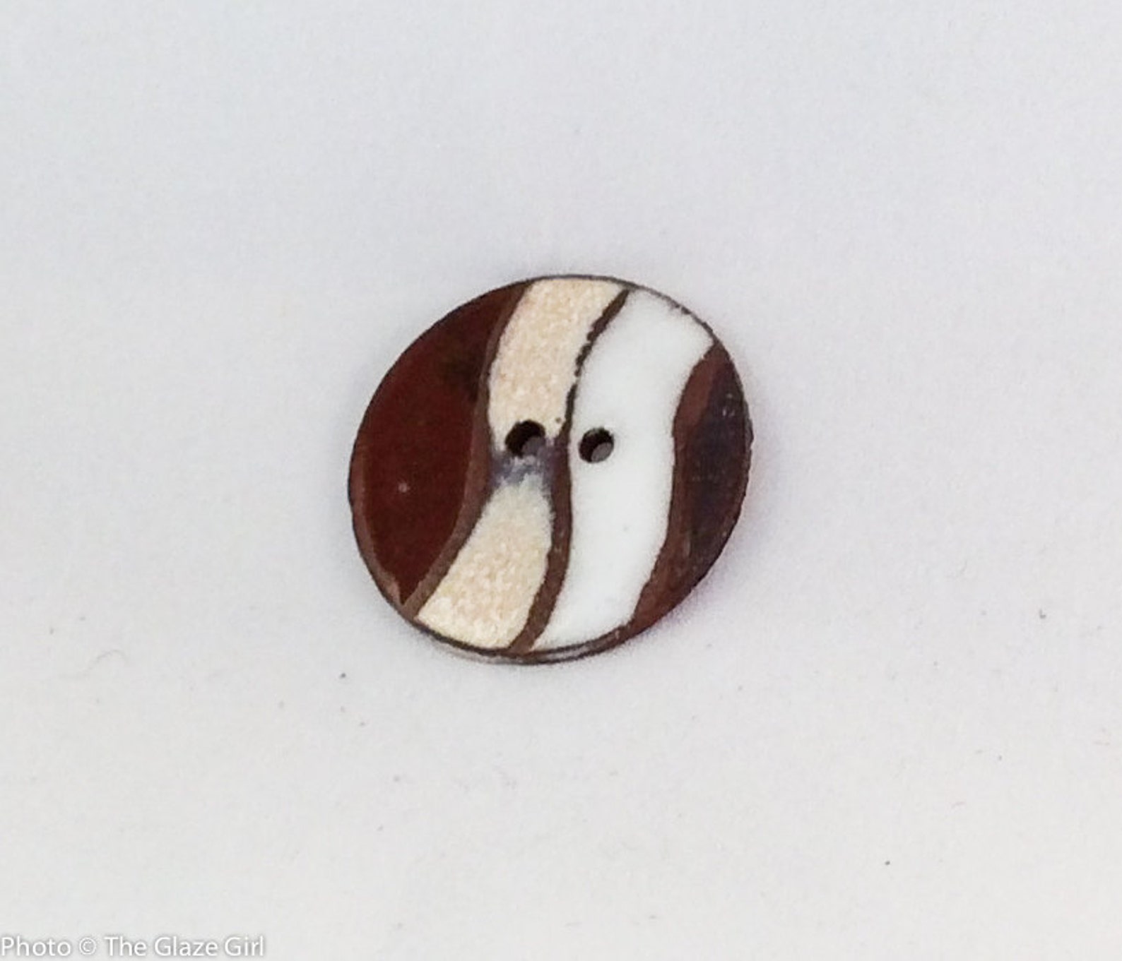 Ceramic Buttons Round Buttons Striped Button Etsy
