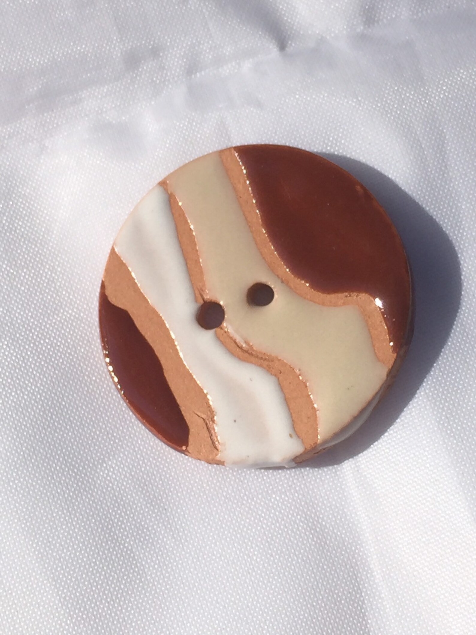 Ceramic Buttons Round Buttons Striped Button Etsy