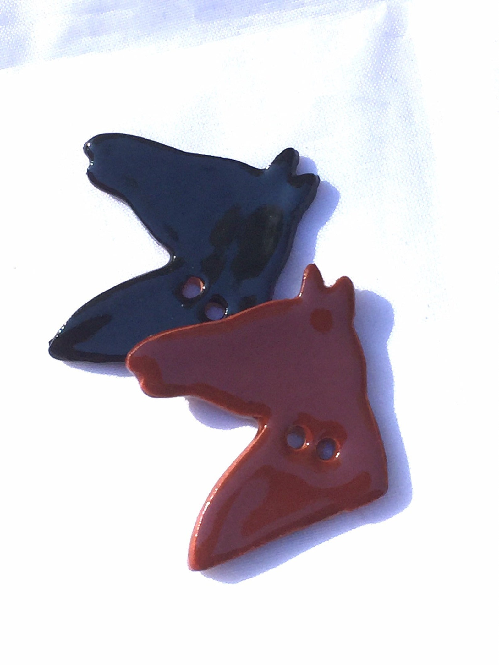 Horse Buttons Black Horse Button Brown Horse Button Etsy