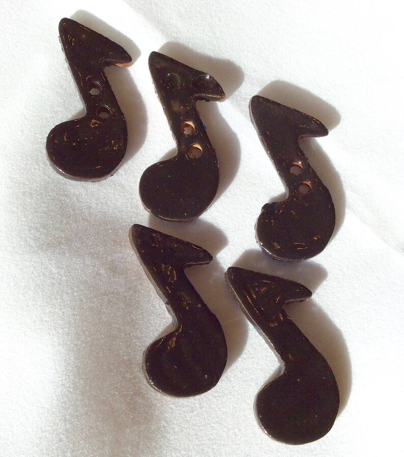 Ceramic Buttons Musical Note Button Ceramic Musical Note Etsy