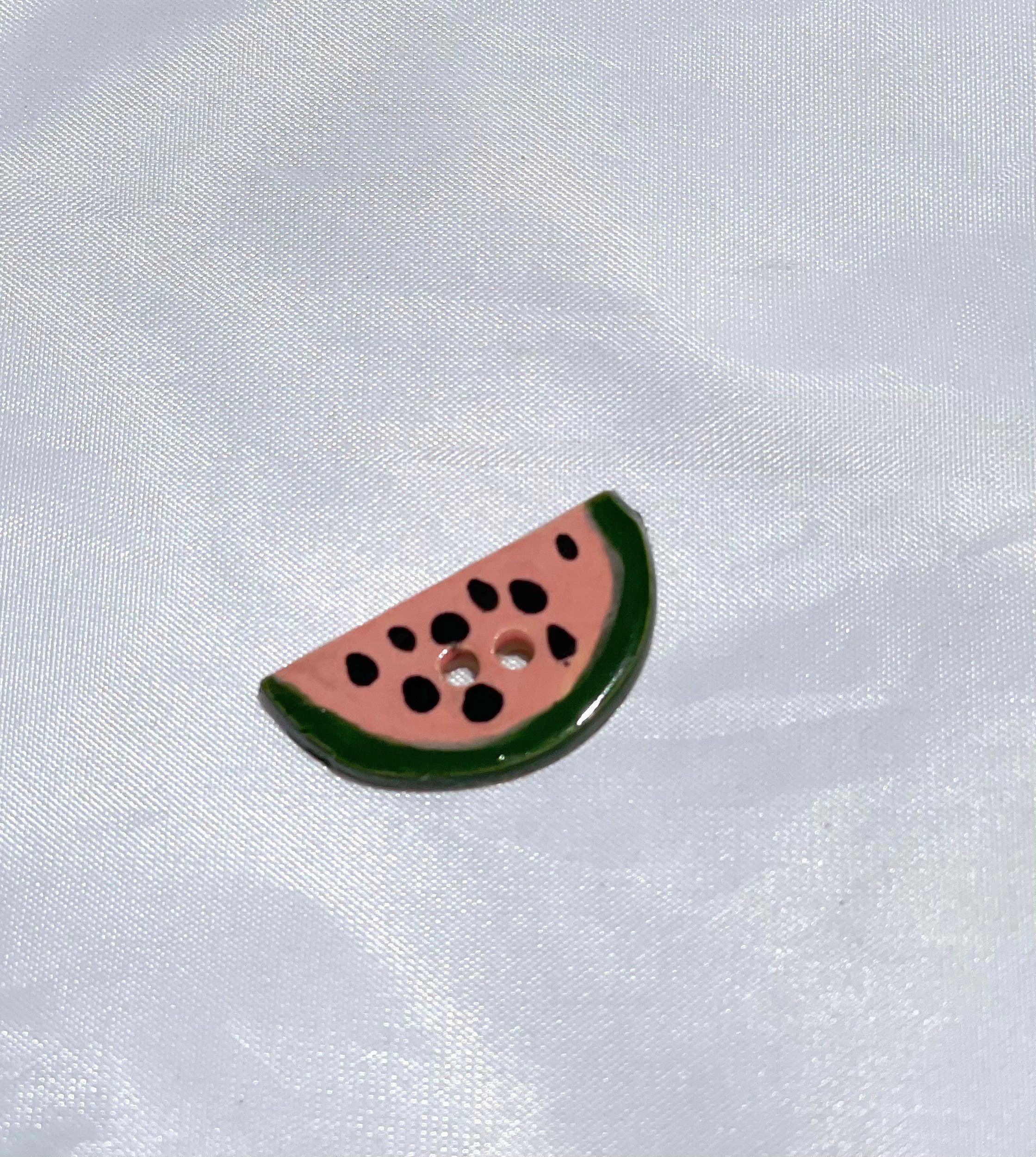 Watermelon Buttons Watermelon Buttons Different Sizes Available, Ceramic Buttons - Sold ...