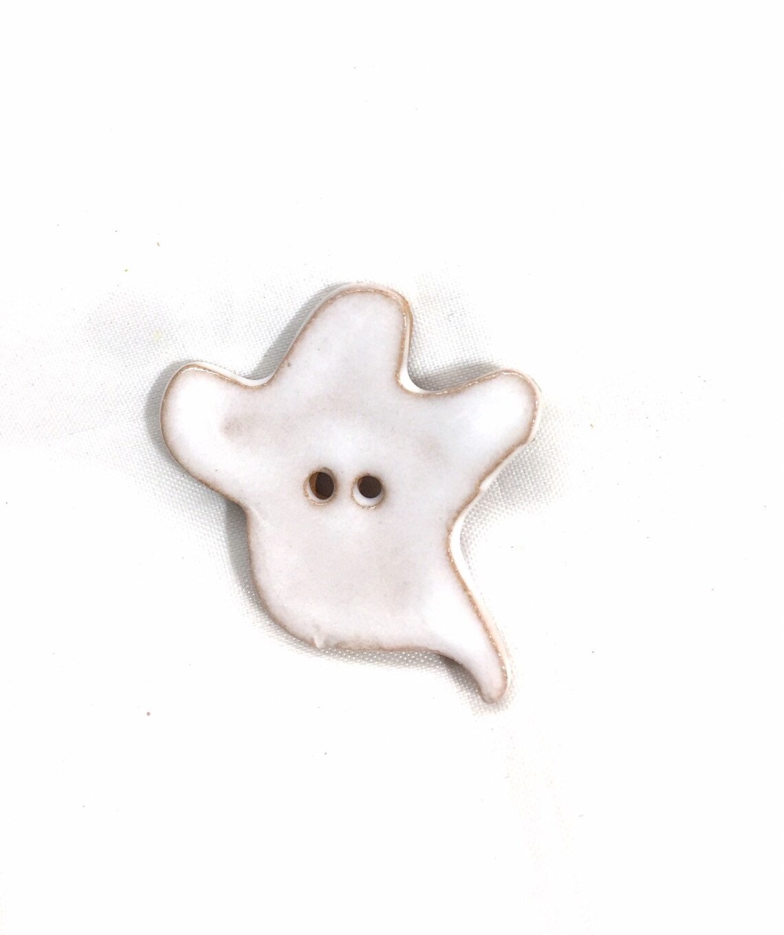Sale Ghost Button Holiday Button Halloween Button Ceramic Etsy