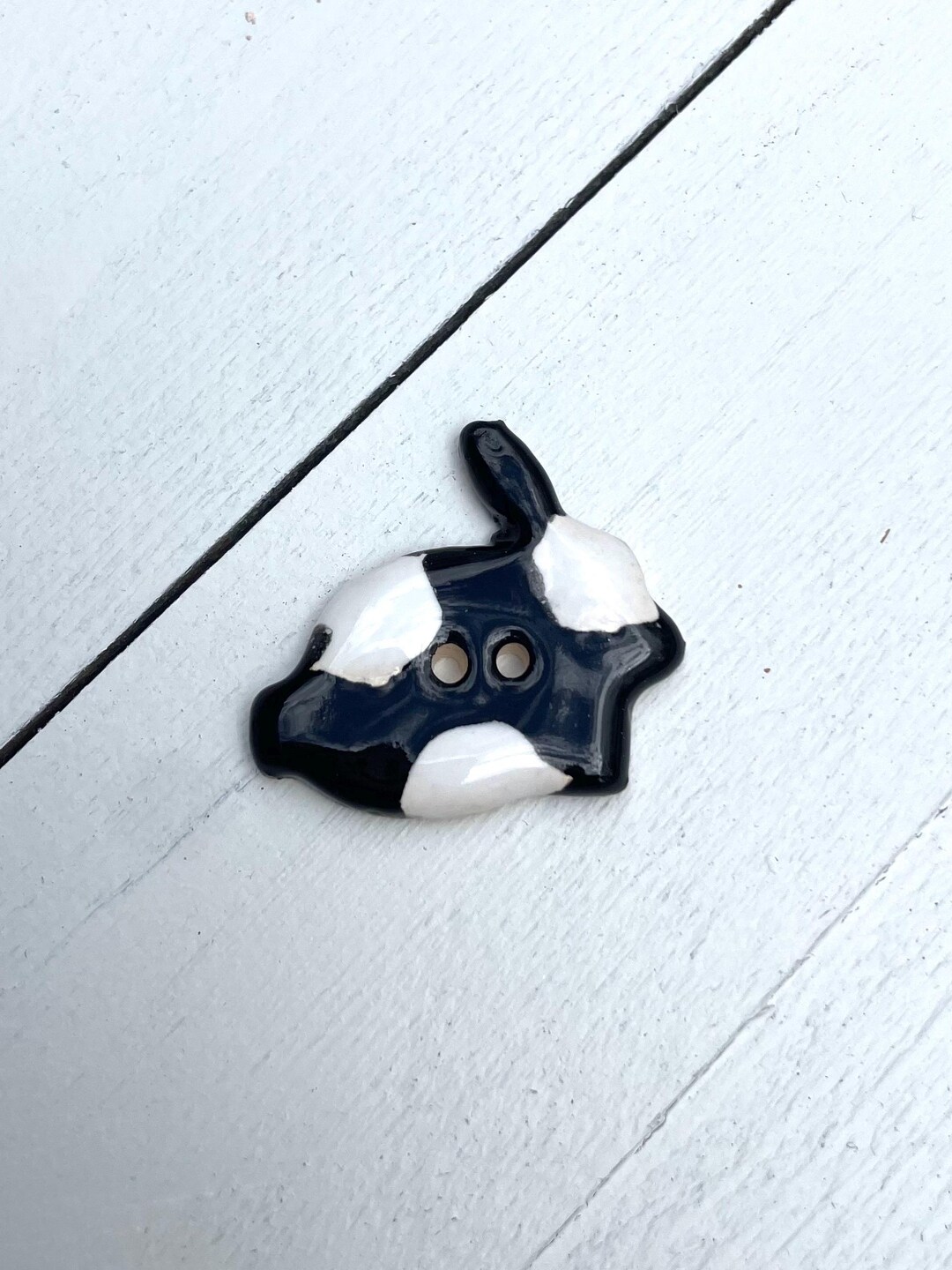 Rabbit Button - Bunny Button - Ceramic Buttons - Round Buttons - Etsy