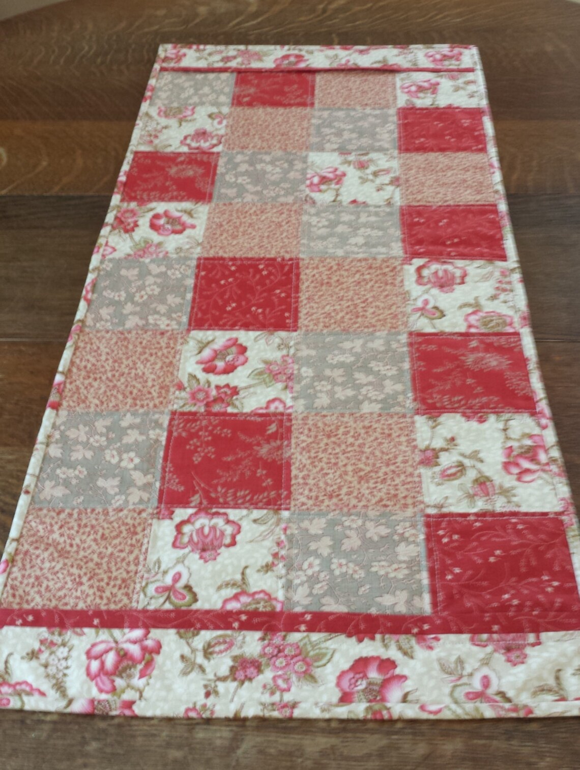 Quilted Table Runner country table runner patchwork runner Etsy