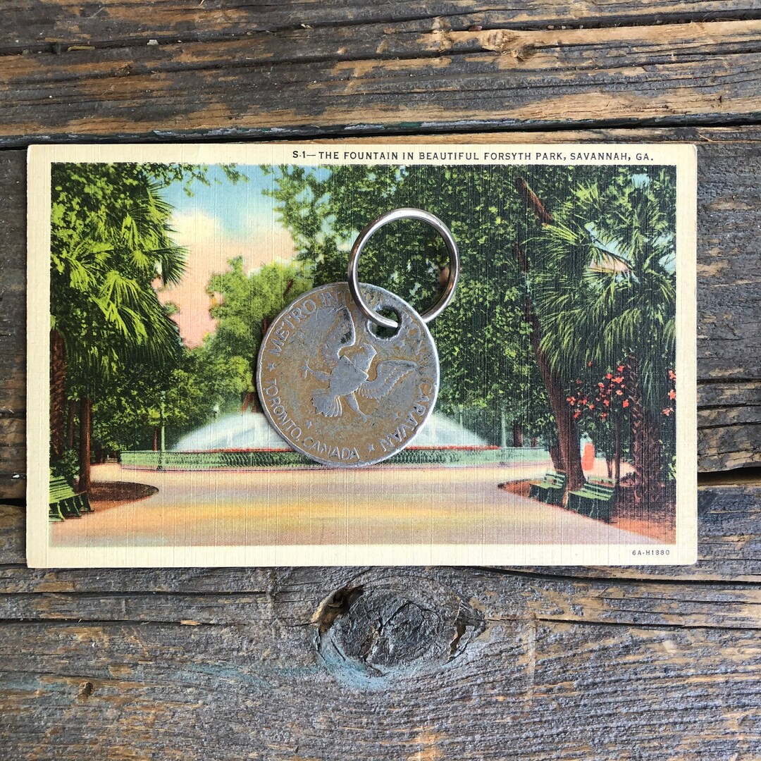 Metro International Caravan Nickel Keychain Coin Keychain - Etsy