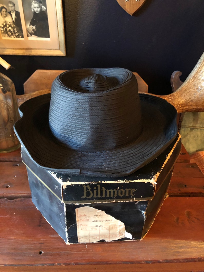 Biltmore Hat Box Biltmore Panama Hat Rainway Golf Hat Etsy
