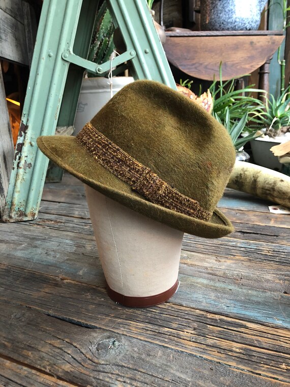 Fuzzy Fedora Felt Vintage Fedora | Etsy