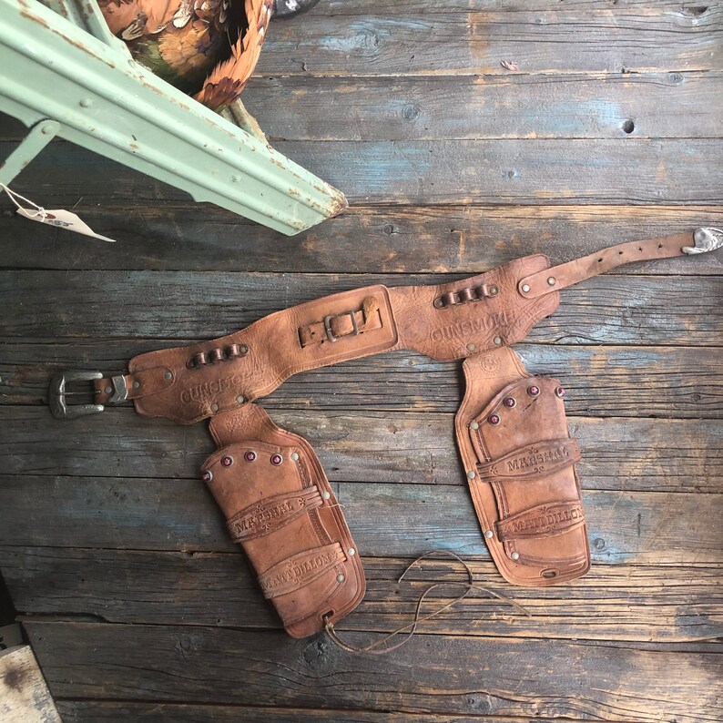 Gunsmoke Matt Dillon Double Gun Holster Gun Holster Etsy