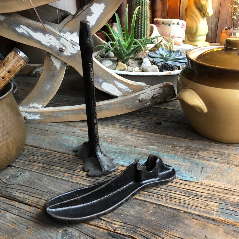 Cast Iron Shoe Last Form Antique Shoe Form Shoe Form Etsy