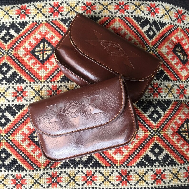 Vintage Belt Pouch Leather Belt Pouch Belt Wallet Etsy