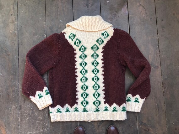 Celtic Knit Sweater || Hand Knit Sweater || Wool … - image 10