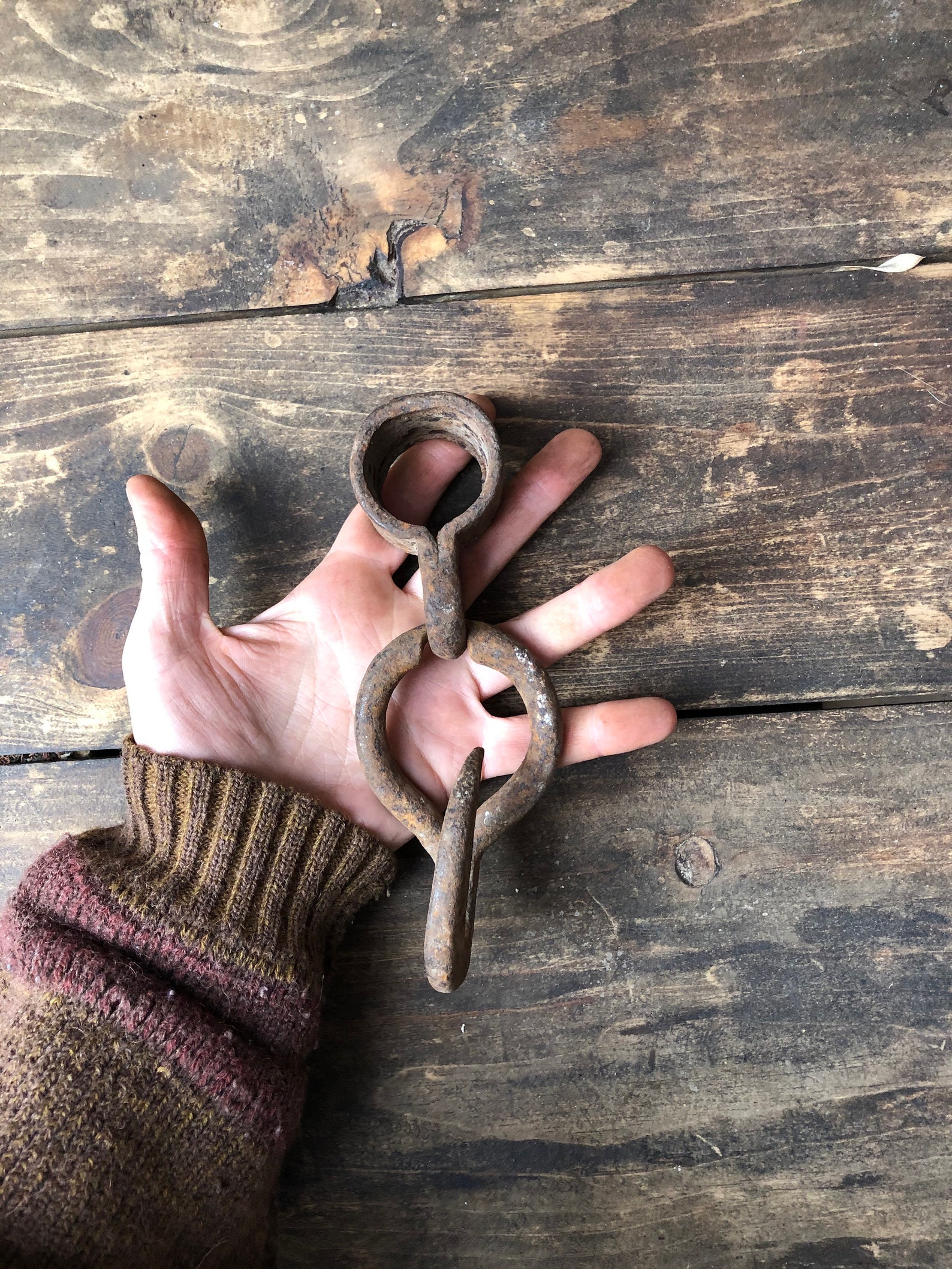 Cast Iron Hitching Post Chain Hook Hook Mounts Horse Tack Etsy