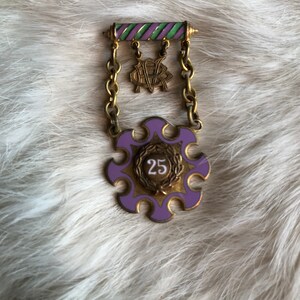 Vintage Odd Fellows Daughters Of Rebekah Pin , Odd Fellows Collectible , Antique Brooch