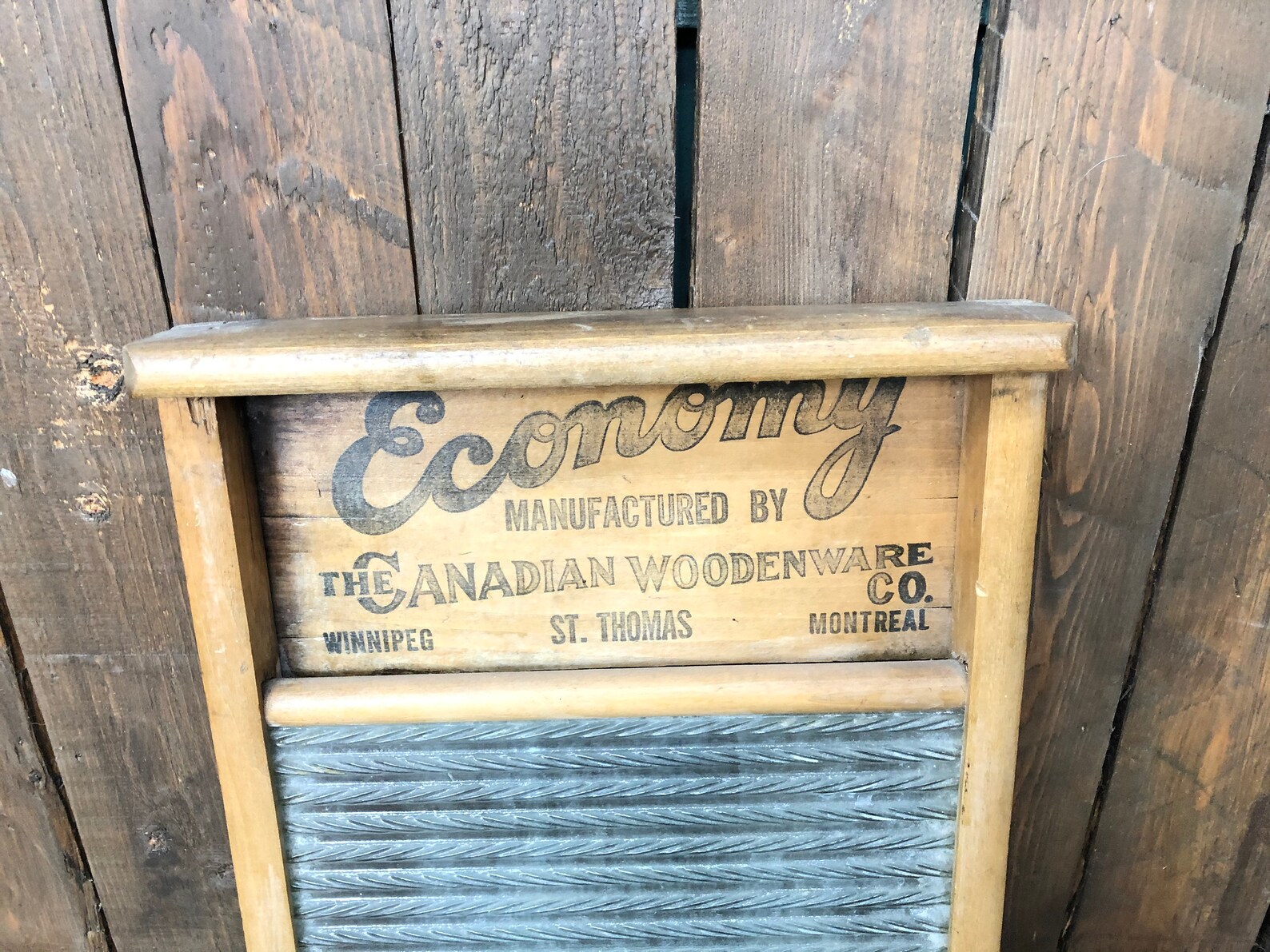 Economy Washboard Antique Washboard Canadian Woodenware Etsy
