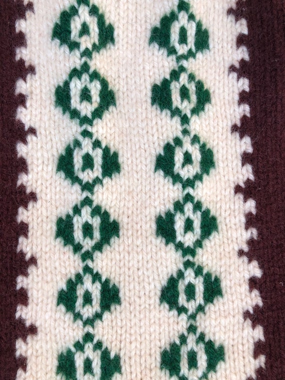 Celtic Knit Sweater || Hand Knit Sweater || Wool … - image 4