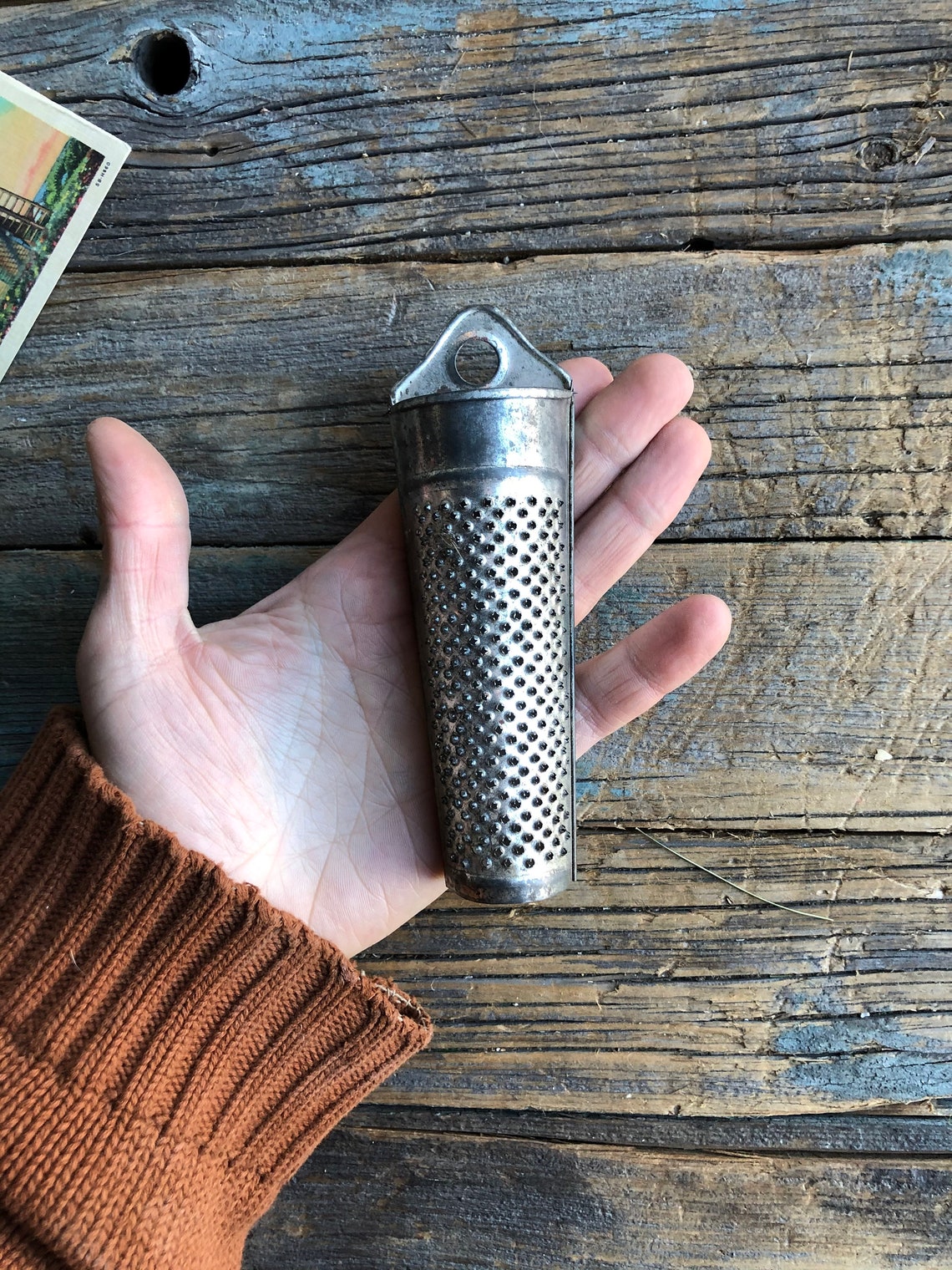 Vintage Nutmeg Grater Spice Grater Tin Grater Kitchen Etsy