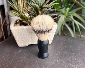 Brocha de afeitar vintage / Herramienta clásica de aseo para caballeros / Decoración rústica de barbería