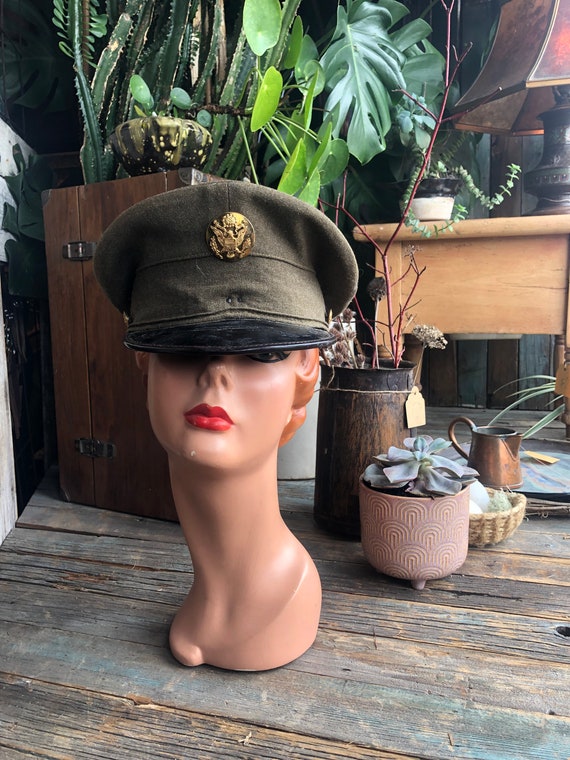 escala Licuar Expresión Gorra militar estadounidense de la Segunda Guerra Mundial // - Etsy México