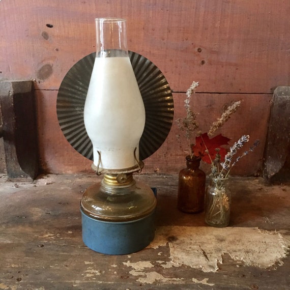 Antique Oil Lantern Wall Mount Mounted Kerosene Lamp Victorian