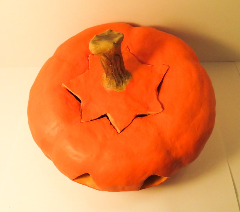 Ceramic JackOLantern Large Fine Art Ceramics Art & Collectibles jan