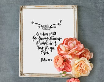 Psalm 42 1 - Etsy