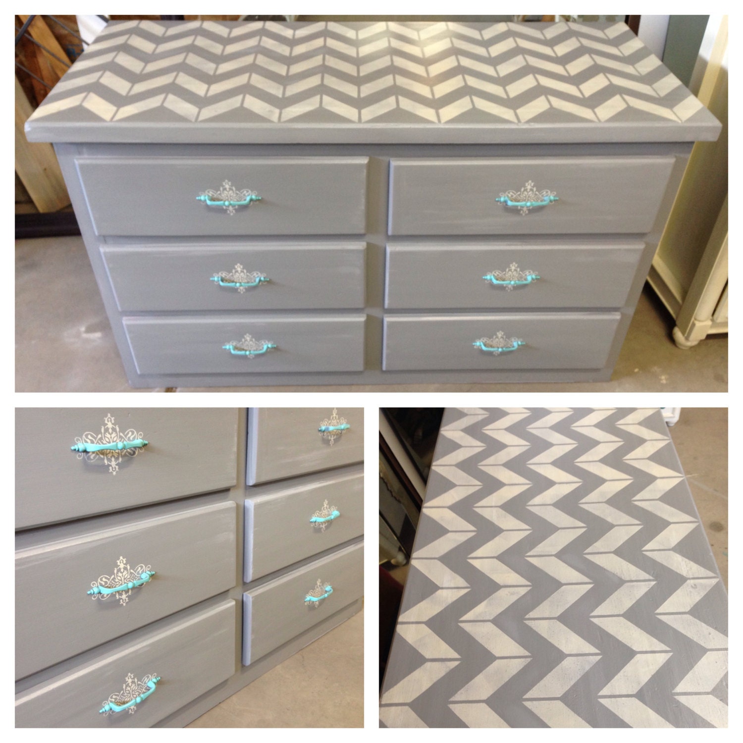 Chevron Collection Bedroom Furniture Painted Furniture Refinished Furniture Denver And Colorado Springs Dresser Nursery Gray Gold