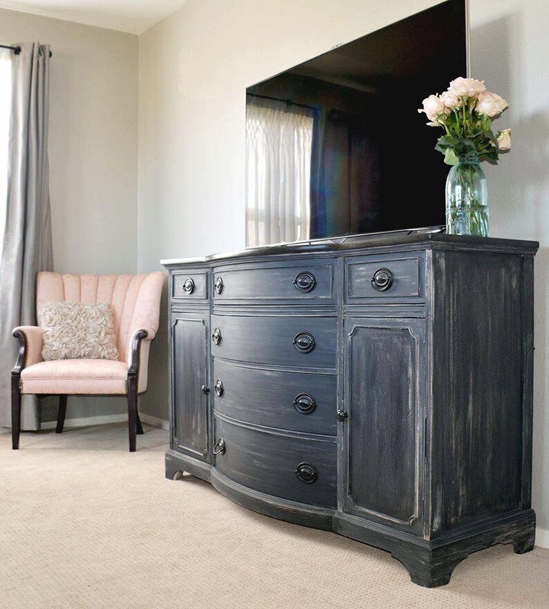 Graphite Collection Buffet Dresser Painted Furniture Denver