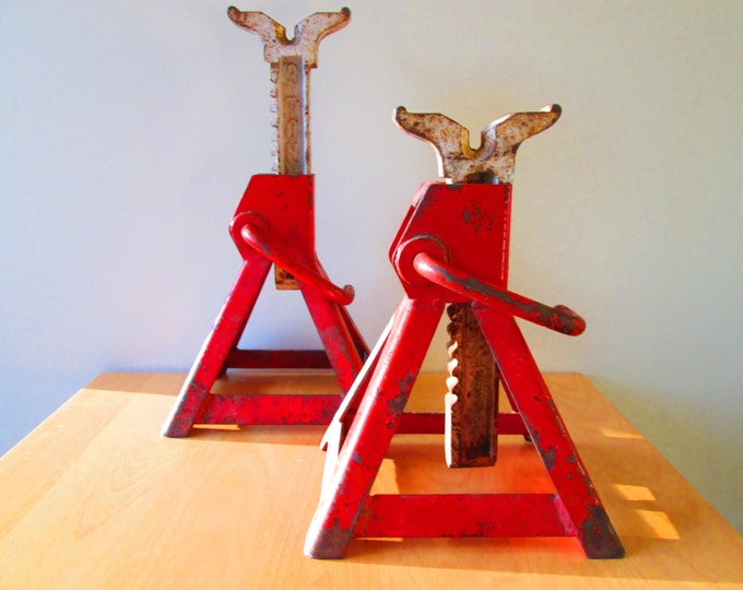 Vintage Jack Stands Retro Garage Man Cave Auto Lighting Etsy