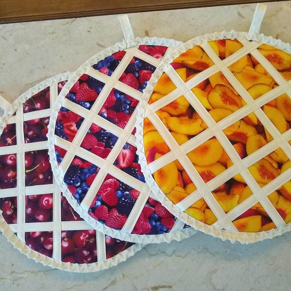 Fruit Pie Potholder/Trivet