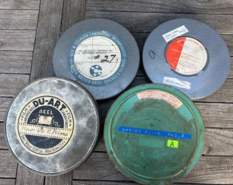 Boîte de film vintage 16 mm : décoration industrielle rustique - Golf, Pologne, Médical