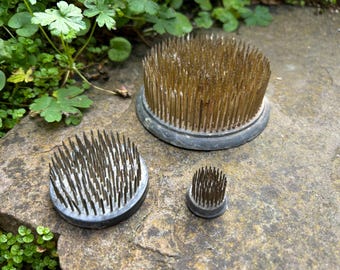 Collection Rustic Flower Frog vintage : arrangement floral industriel chic, lot de 3