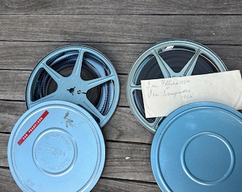 Boîte de film vintage 8 mm avec bobine : Ice Follies de San Francisco des années 1960