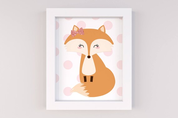 baby girl fox nursery decor