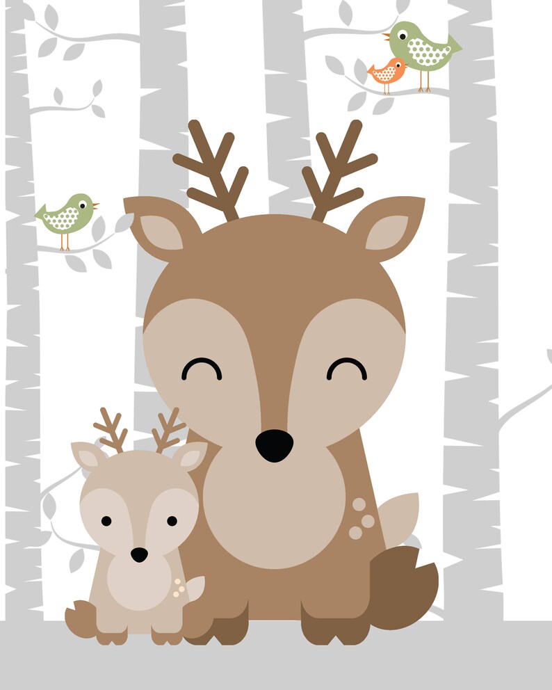 Animal Nursery Prints Woodland Nursery Woodland Nursery Etsy