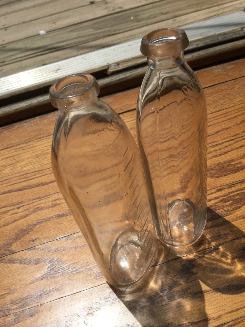 Vintage Antique Glass Baby Bottles Nurser Etsy