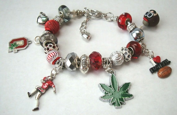 Football Charms for Large Hole Euro Dangle Bead fit European Charm Bracelet