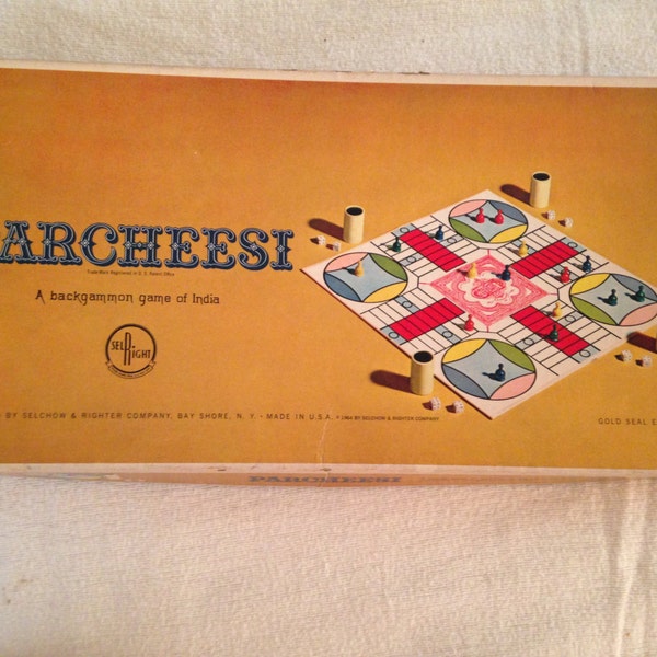 RESERVED for Marianne 1964 Parcheesi, Indian Version of  Backgammon, Playing quality