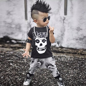 Misfits Toddler Infant Adult Shirt Onesie Black Monochrome All Sizes