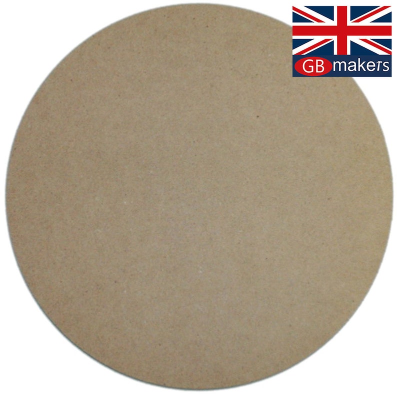 May include: A plain, round, light brown wooden disc. The disc is smooth and has a slightly rough texture. It is perfect for crafting projects.