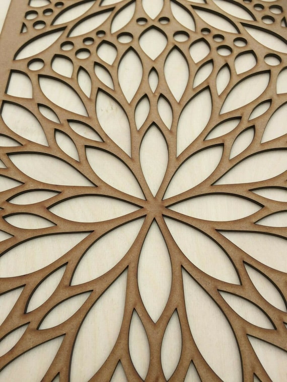 Panneau Décoratif Géométrique Arabe Pour Habillage Radiateur - MDF 3/6mm, Sur Mesure - Style Mandela/marocain