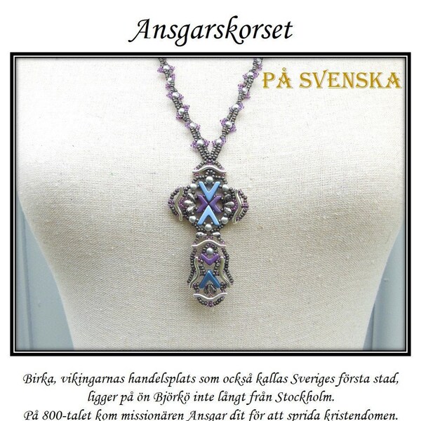 Ansgarskorset - PDF-mönster de Anna Lindell
