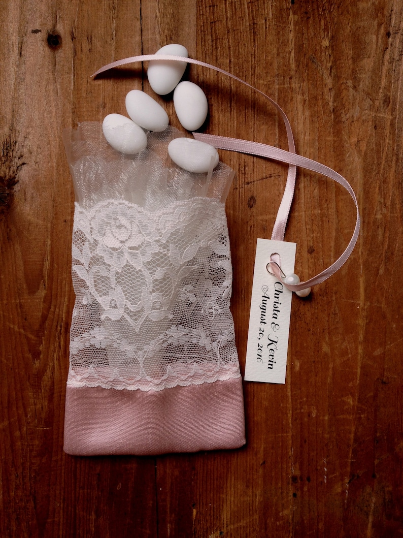 shower favor bags SET of 50 lace favor bags wedding favor bags