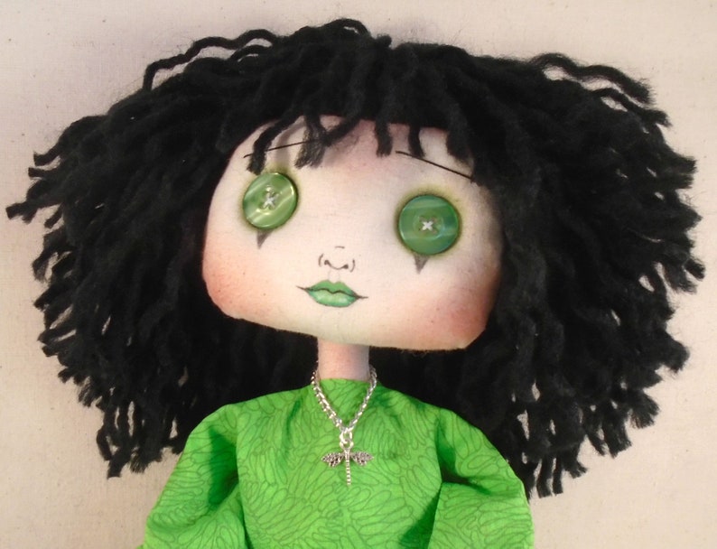 quirky gift Gift for sister Gothic gift OOAK Collectable doll cloth doll, Gothic Doll Gothic decor Gothic Handmade Cloth Art Doll