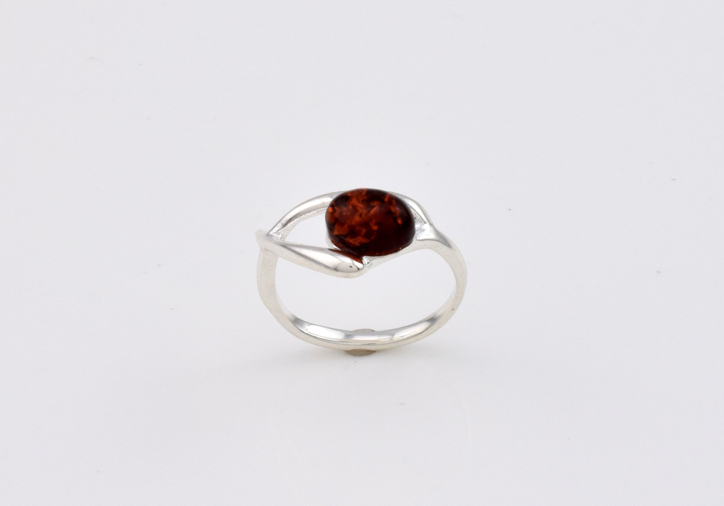 Sterling Silver Ring With Natural Baltic Amber Amber Ring - Etsy UK