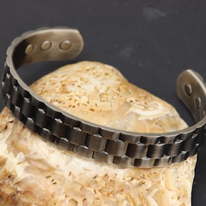 Magnetic Bracelet, Copper Energy Magnet, Arthritis Bracelet, Pure Copper Bangle