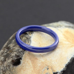 Blue ceramic rings, Ceramic Ring, ceramic wedding ring, ceramic stacking ring, ceramic band