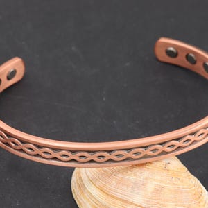 Magnetic Bracelet, Copper Energy Magnet, Arthritis Bracelet, Pure Copper Bangle
